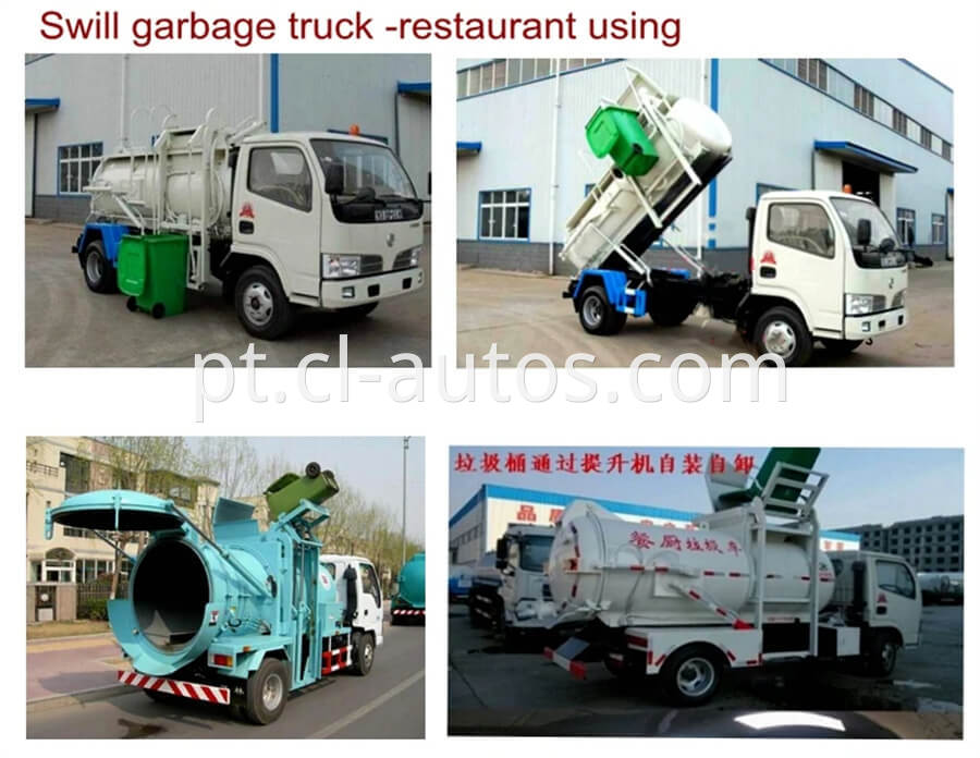 Kitchen Waste Garbage Truck 03